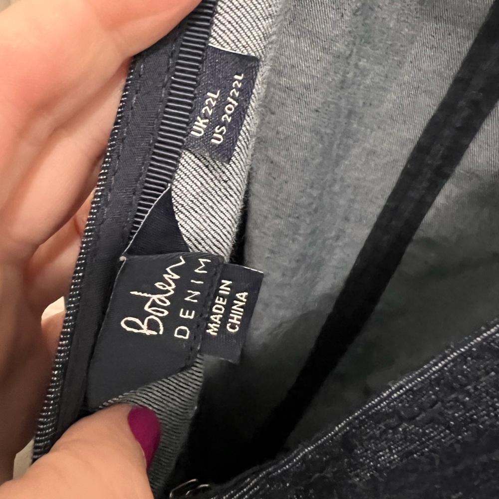 Boden Denim Jumper Dress - Picture 2 of 2
